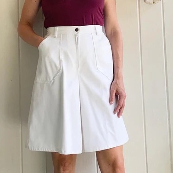 Vintage Sears The Fashion Place Navy culottes - Picture 7 of 7